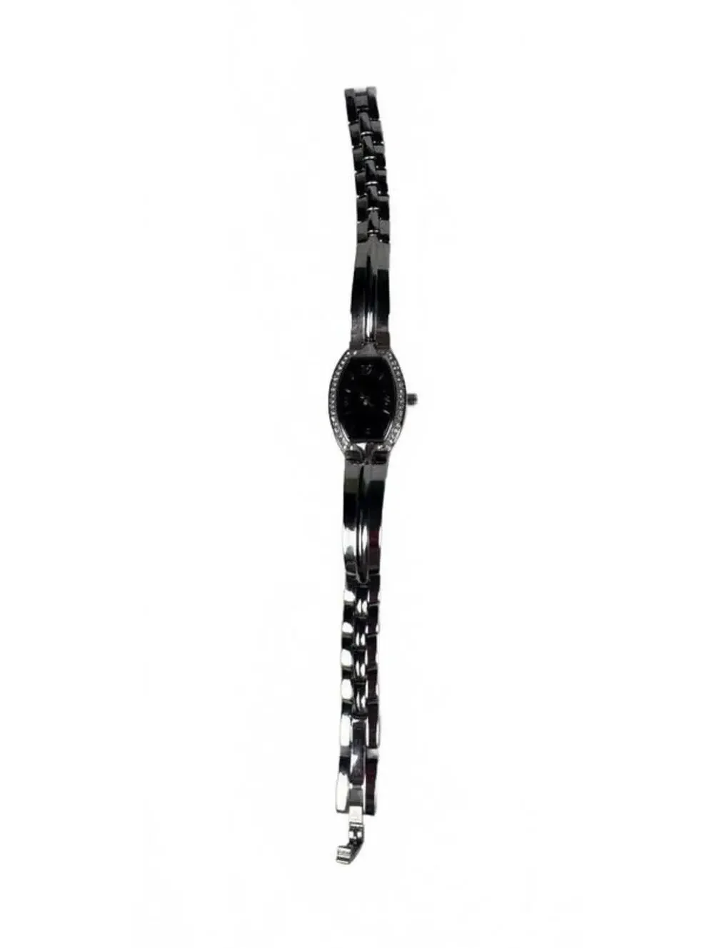 Women's Crystal Dial Barrel Dress Watch Black FMDWS030 WORKING